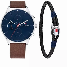 Tommy Hilfiger Men's Watch and Bracelet Gift Set - Chase Day Date Display | 2770143