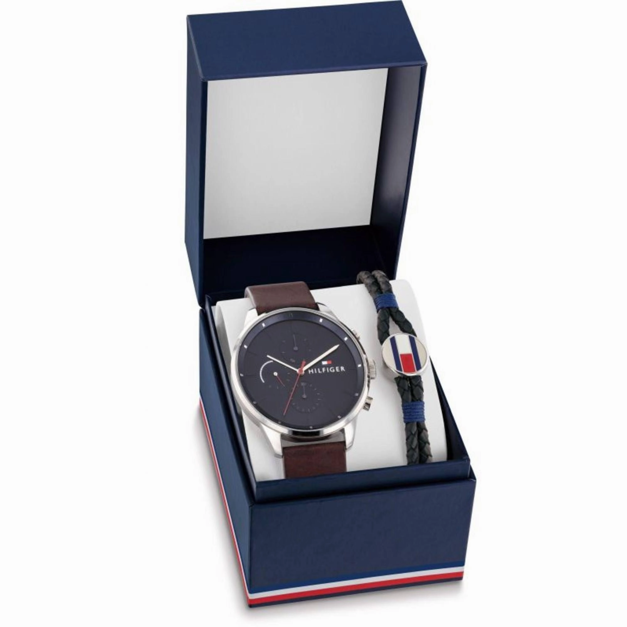 Tommy Hilfiger Men's Watch and Bracelet Gift Set - Chase Day Date Display | 2770143