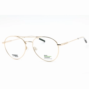 Tommy Hilfiger Unisex Eyeglasses - Gold Metal Aviator Full Rim Frame | TJ 0088 0J5G 00