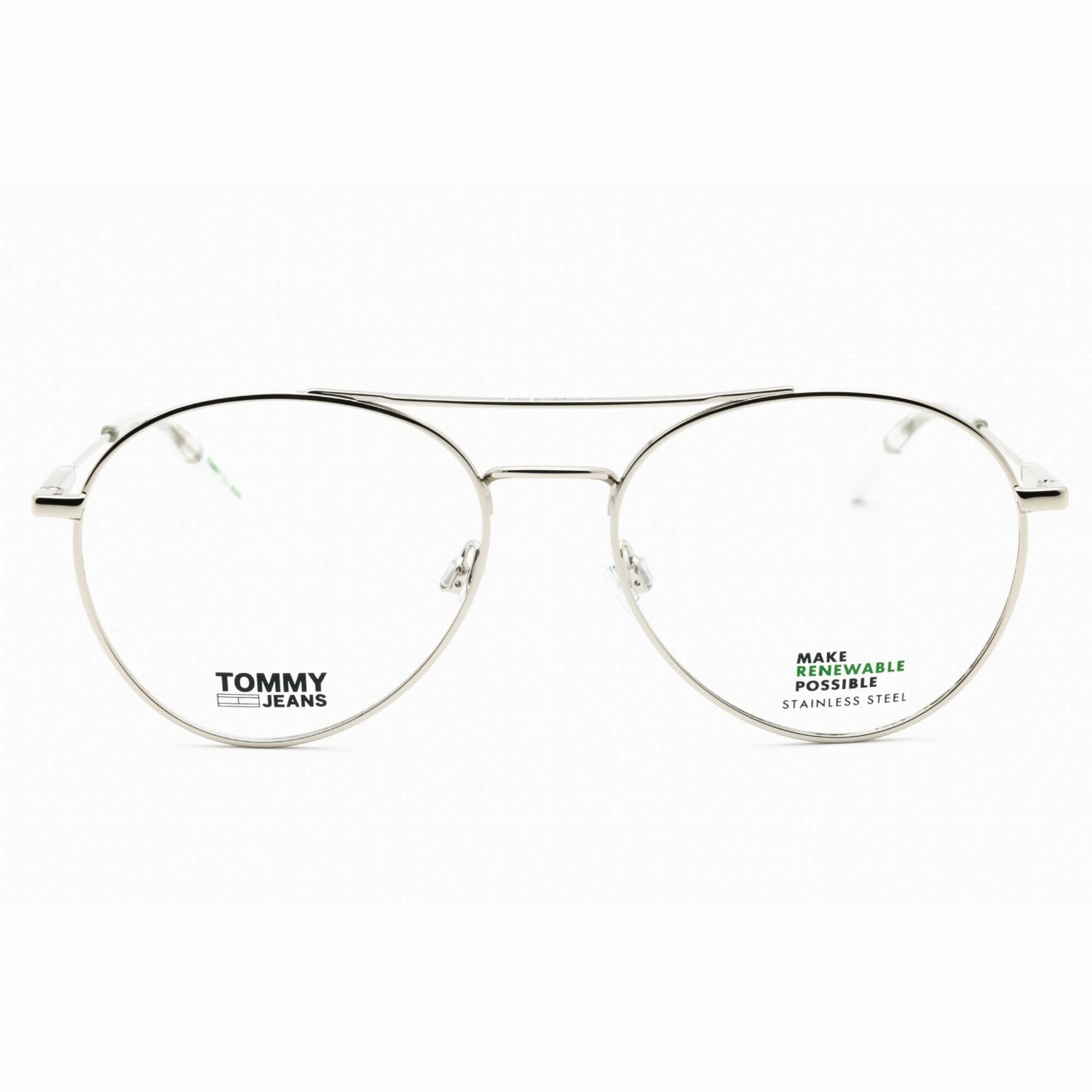 Tommy Hilfiger Unisex Eyeglasses - Palladium Metal Aviator Frame | TJ 0088 0010 00