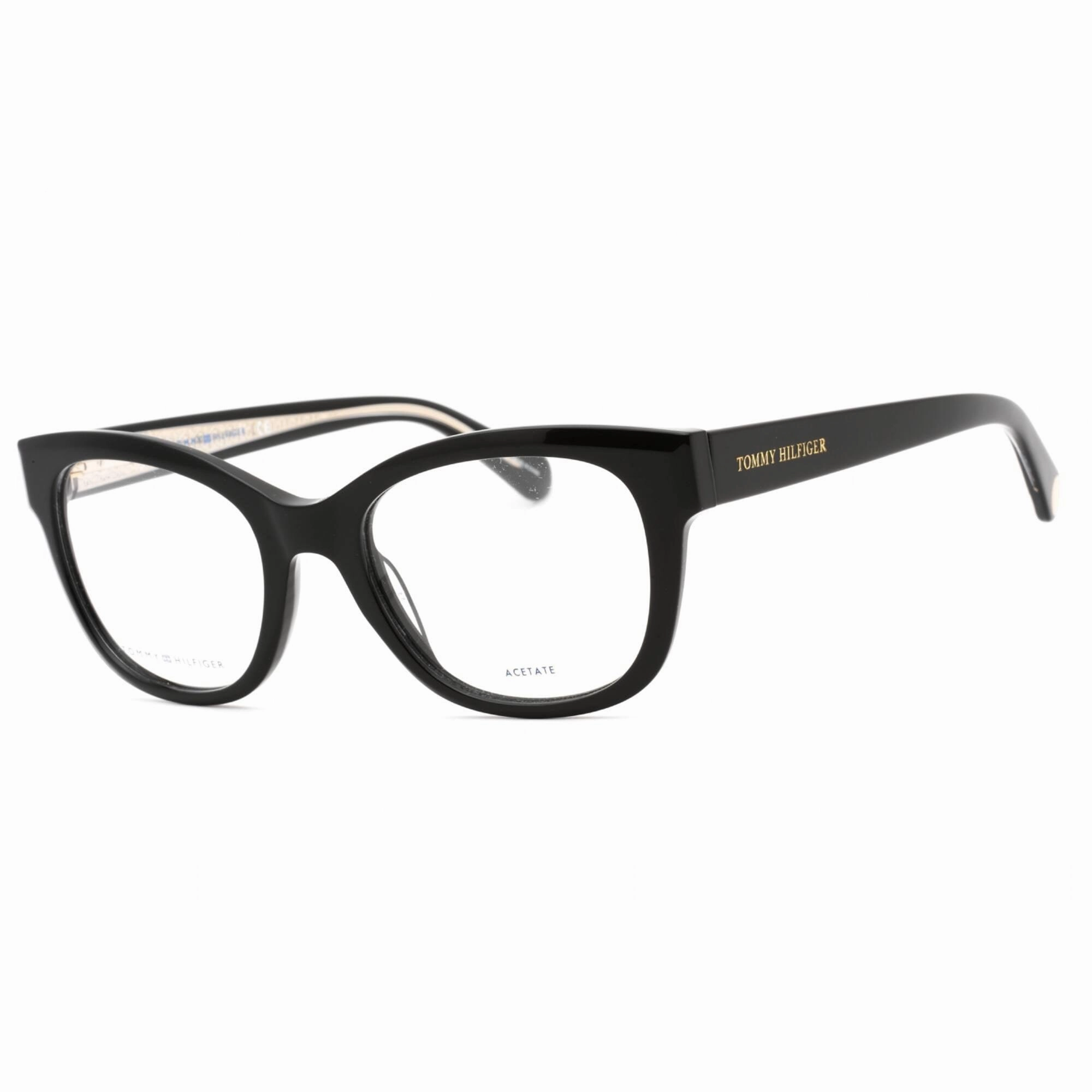 Tommy Hilfiger Women's Eyeglasses - Black Full Rim Rectangular Frame | TH 1864 0807 00