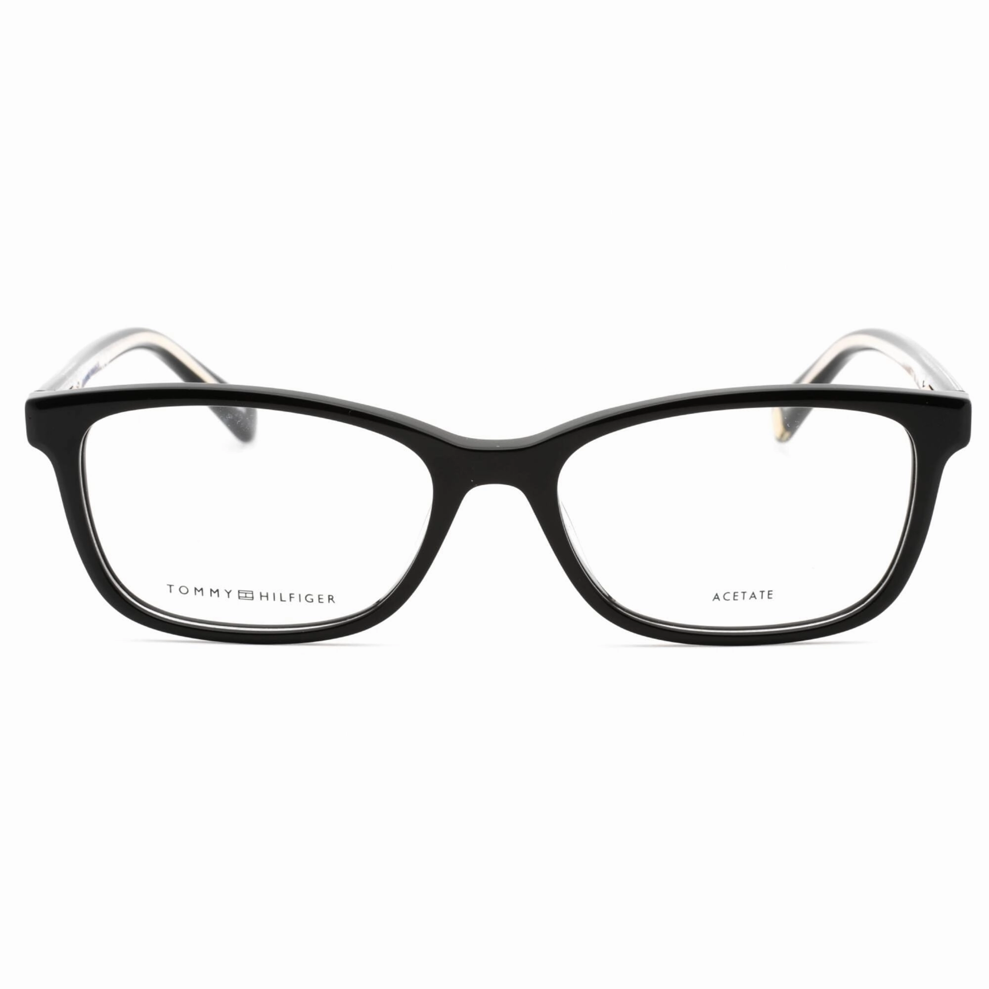 Tommy Hilfiger Women's Eyeglasses - Black Metal Rectangular Frame | TH 1889 0807 00