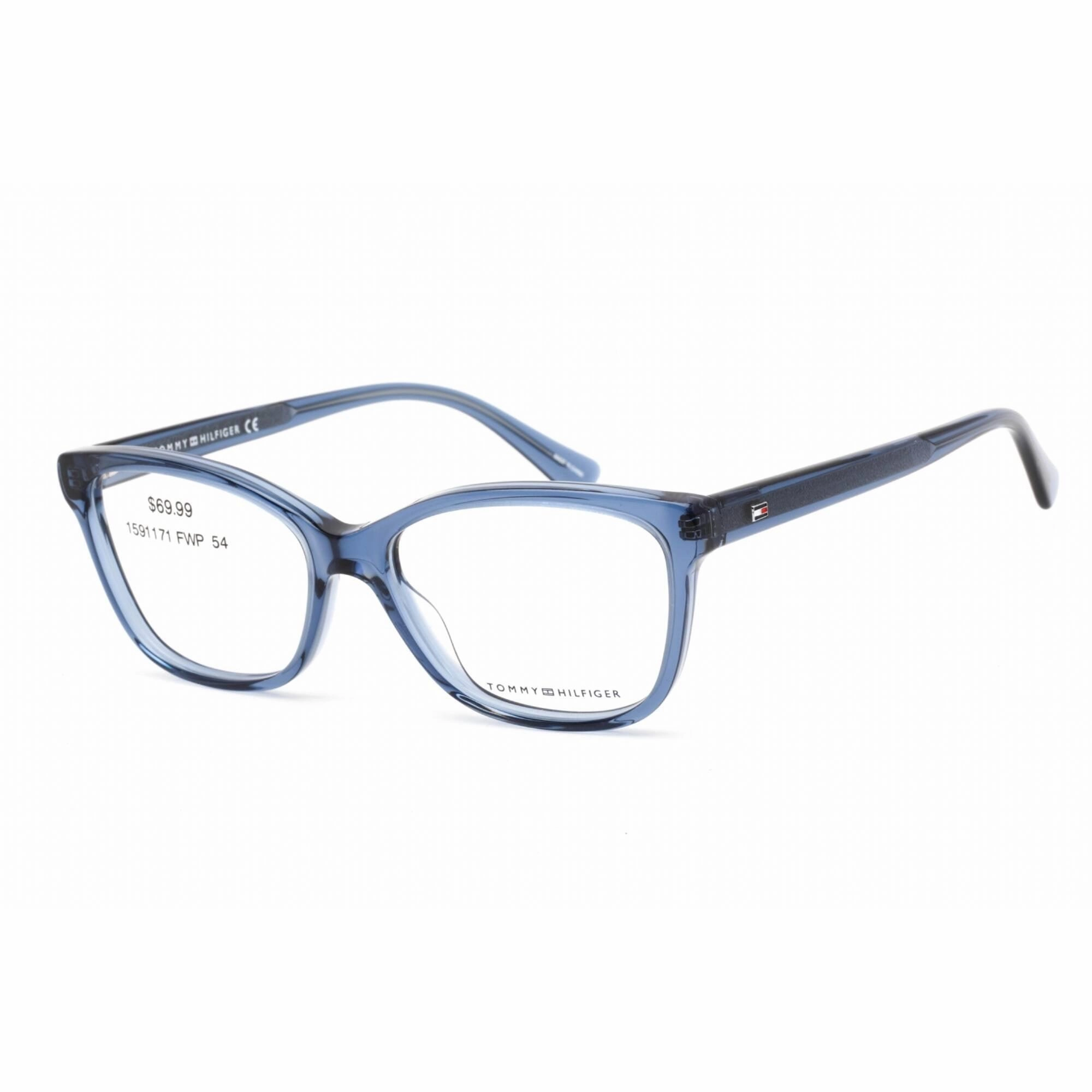 Tommy Hilfiger Women's Eyeglasses - Blue Full Rim Rectangular Frame | Th 1531 0PJP 00