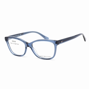 Tommy Hilfiger Women's Eyeglasses - Blue Full Rim Rectangular Frame | Th 1531 0PJP 00