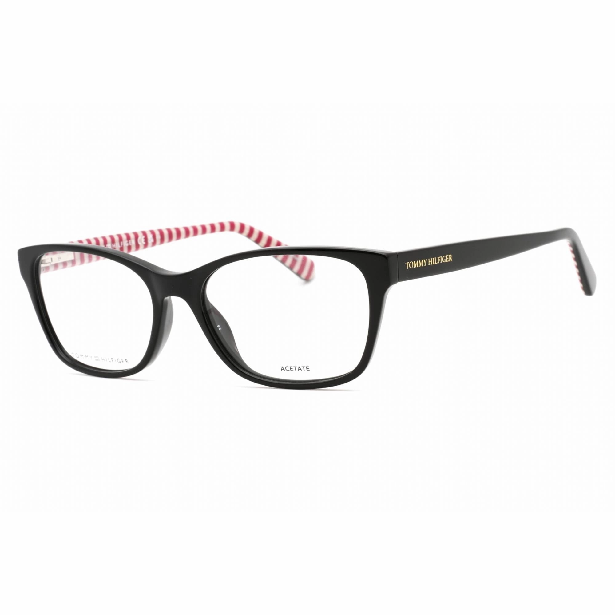 Tommy Hilfiger Women's Eyeglasses - Cherry Pattern Black Rectangular | TH 2008 0GWM 00