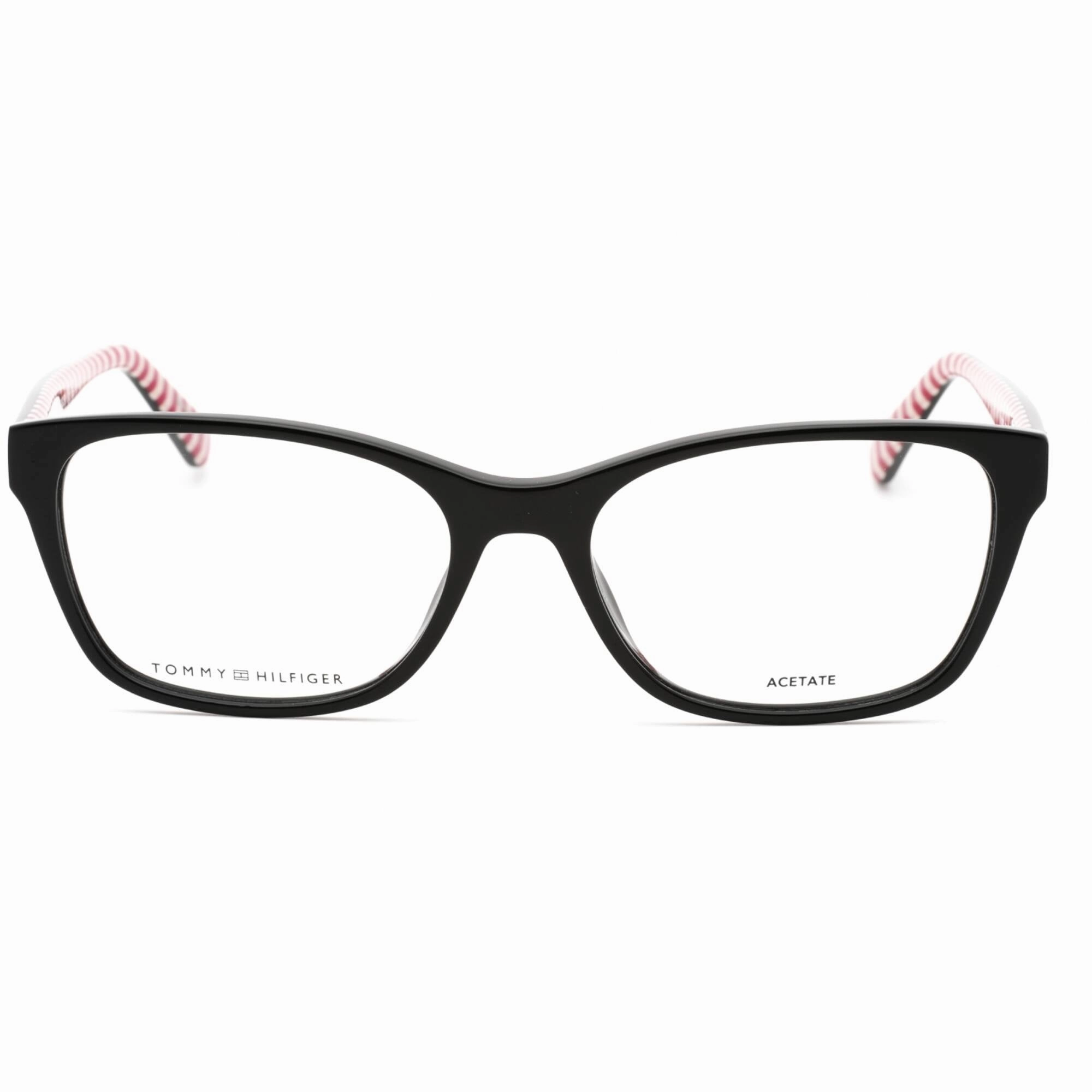 Tommy Hilfiger Women's Eyeglasses - Cherry Pattern Black Rectangular | TH 2008 0GWM 00