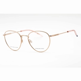 Tommy Hilfiger Women's Eyeglasses - Gold Copper Metal Oval Frame | TH 1727 0DDB 00