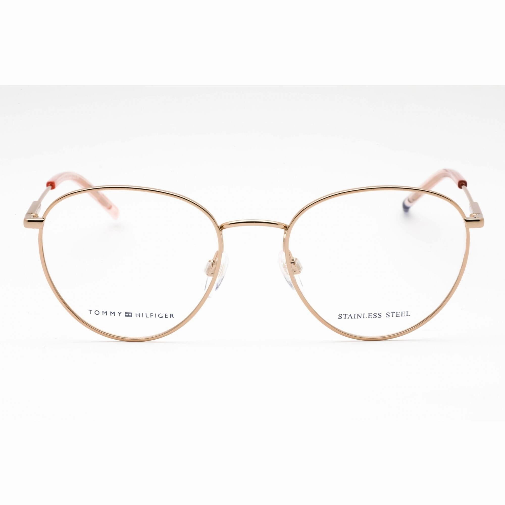 Tommy Hilfiger Women's Eyeglasses - Gold Copper Metal Oval Frame | TH 1727 0DDB 00