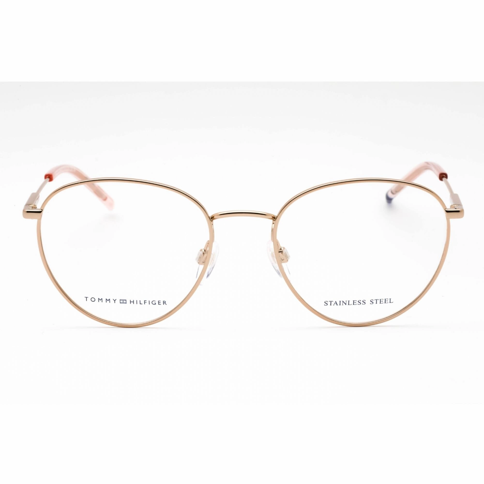 Tommy Hilfiger Women's Eyeglasses - Gold Copper Metal Oval Frame | TH 1727 0DDB 00