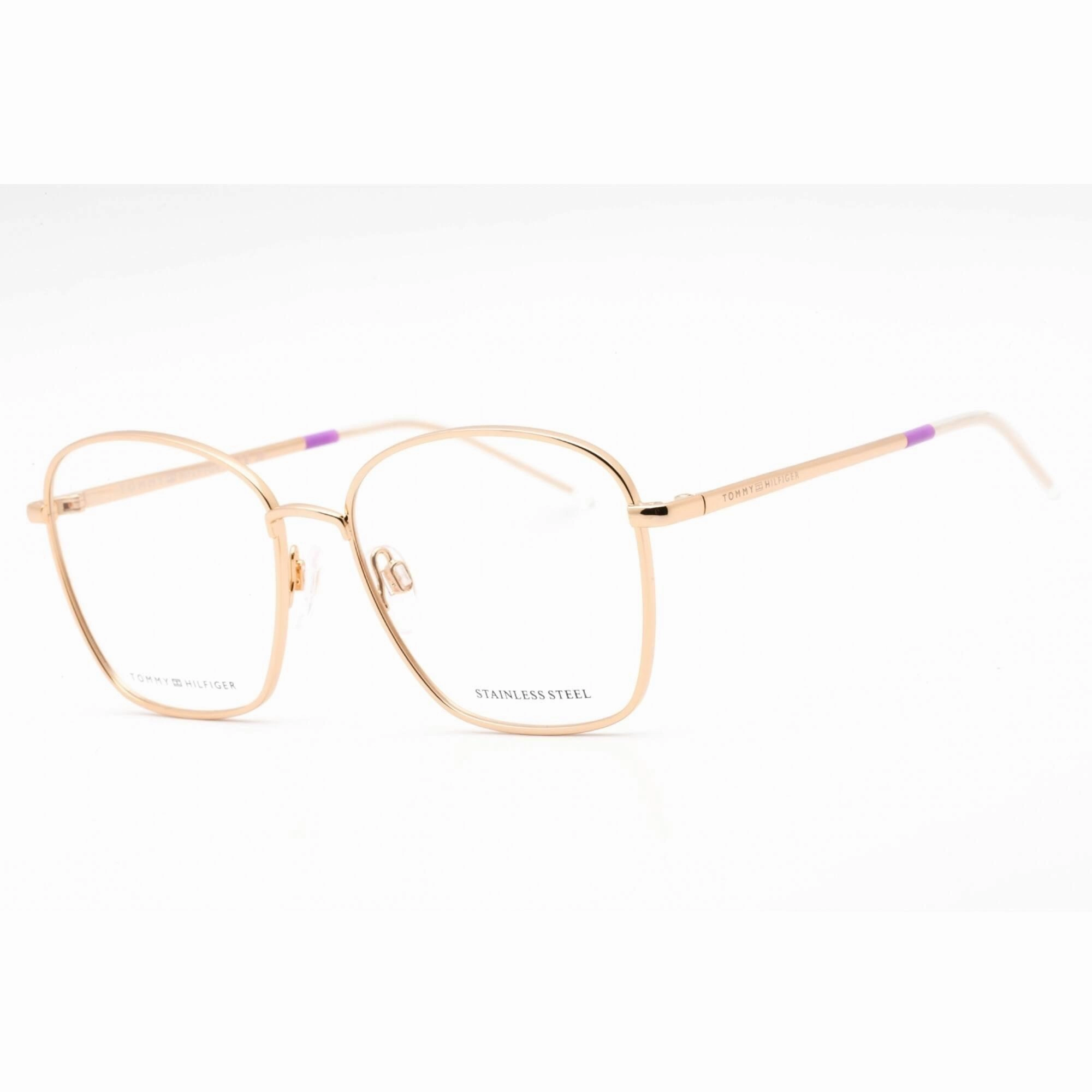 Tommy Hilfiger Women's Eyeglasses - Gold Metal Full Rim Oversized | TH 1635 0J5G 00
