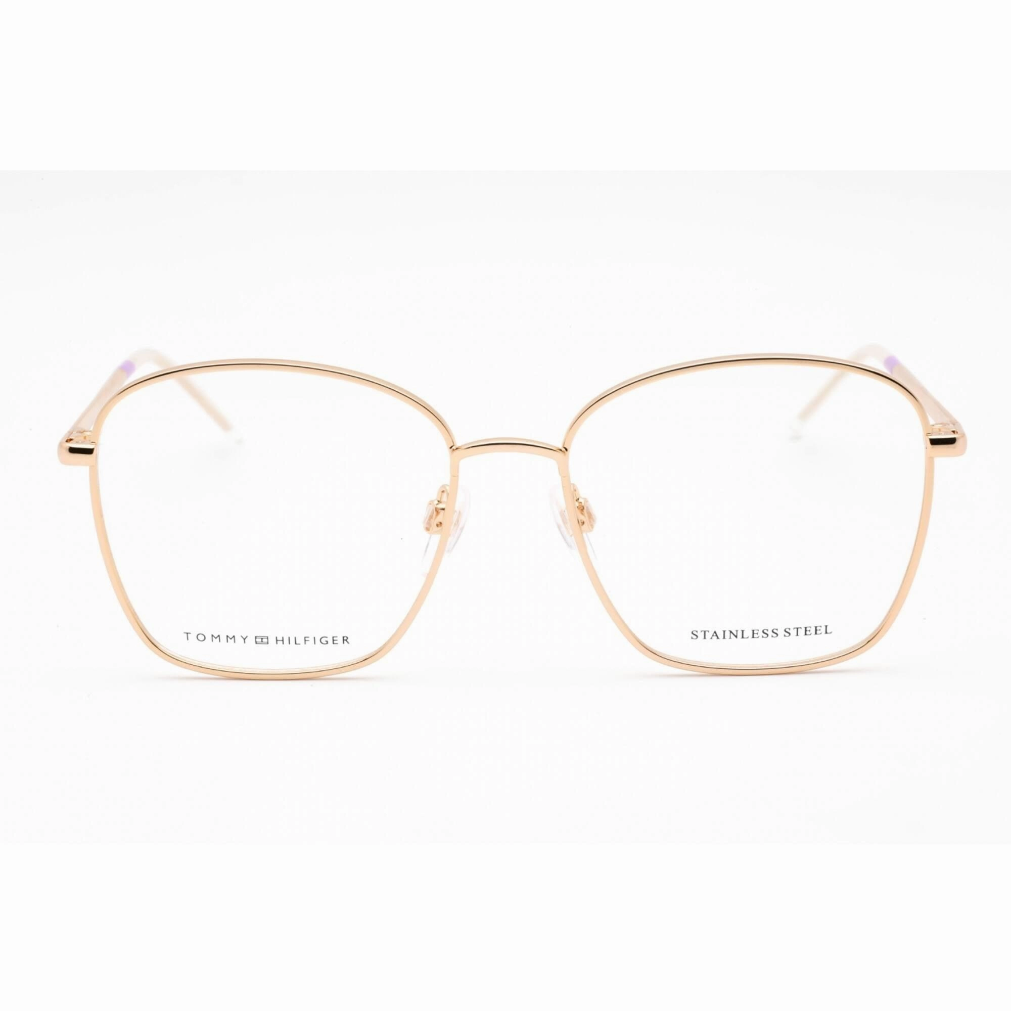 Tommy Hilfiger Women's Eyeglasses - Gold Metal Full Rim Oversized | TH 1635 0J5G 00