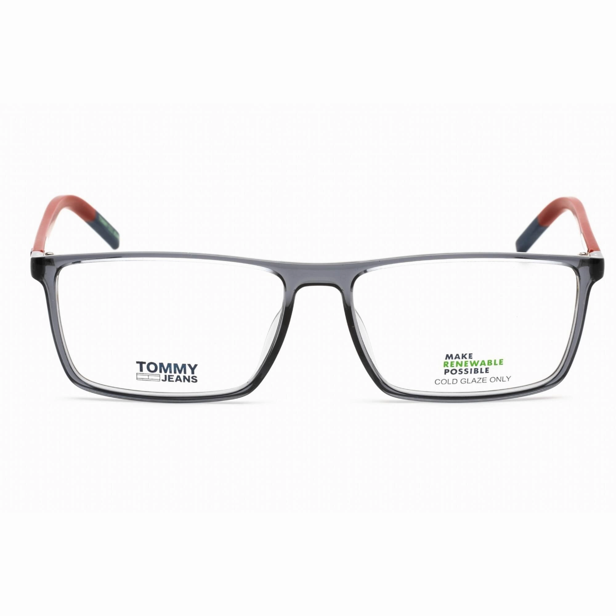 Tommy Hilfiger Women's Eyeglasses - Grey Plastic Rectangular Frame | TJ 0019 0KB7 00