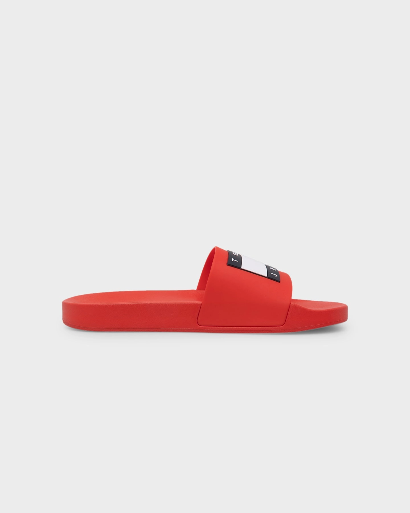 Tommy Jeans Essential Contoured Pool Slides Deep Crimson