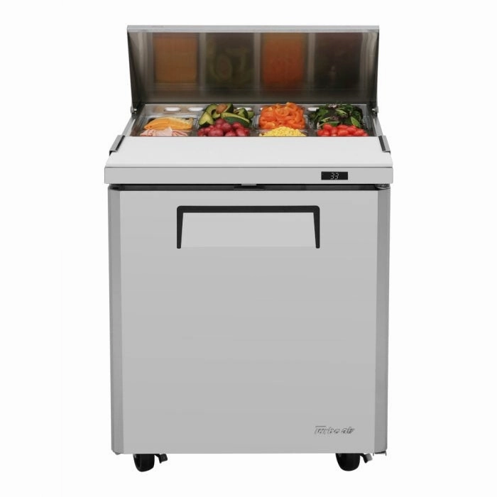 Turbo Air MST-28-N M3 Series Solid 1 Door Sandwich / Salad Refrigerated Prep Table, 27"