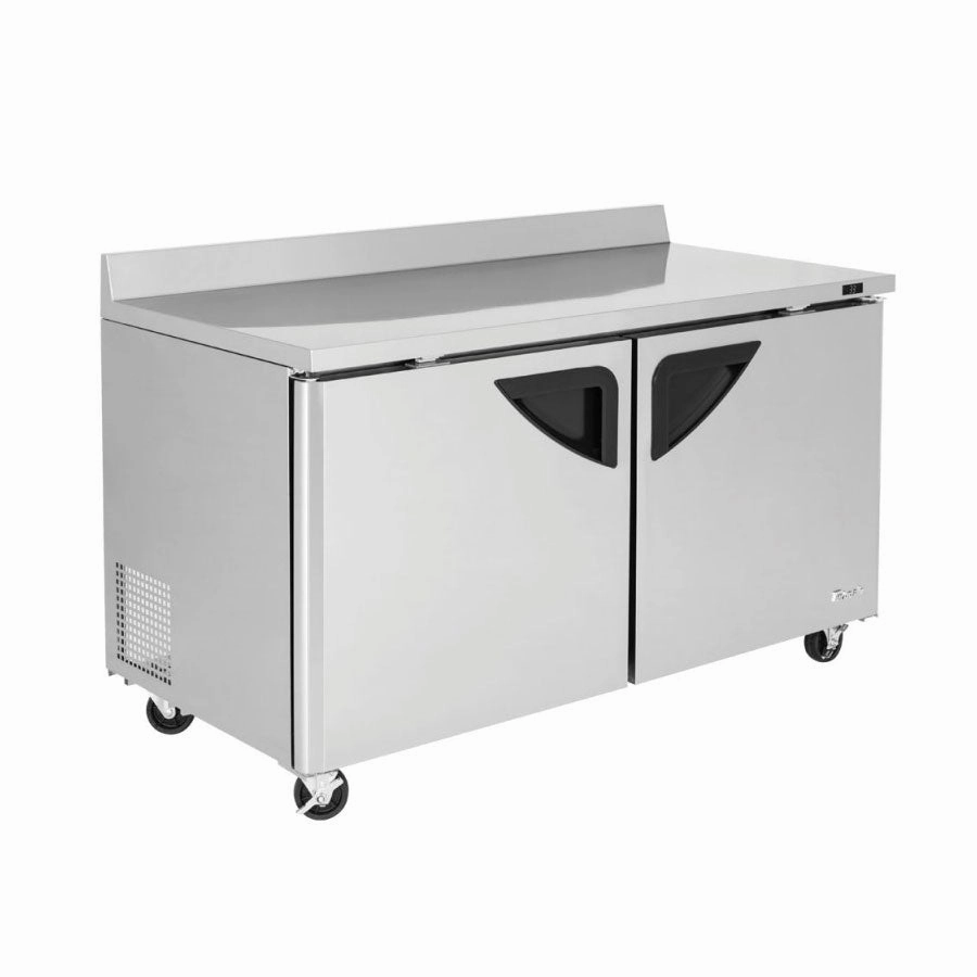 Turbo Air TWR-60SD-N Super Deluxe Series Solid 2 Door Worktop Refrigerator, 16 cu. ft.