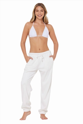 Vintage Havana/Ocean Drive Garment Dyed Jogger F12023 White