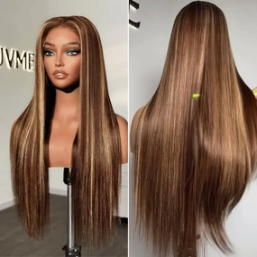 Weekly Special | Honey Blonde Highlight Silky Straight Glueless 5x5 Closure HD Lace Long Wig