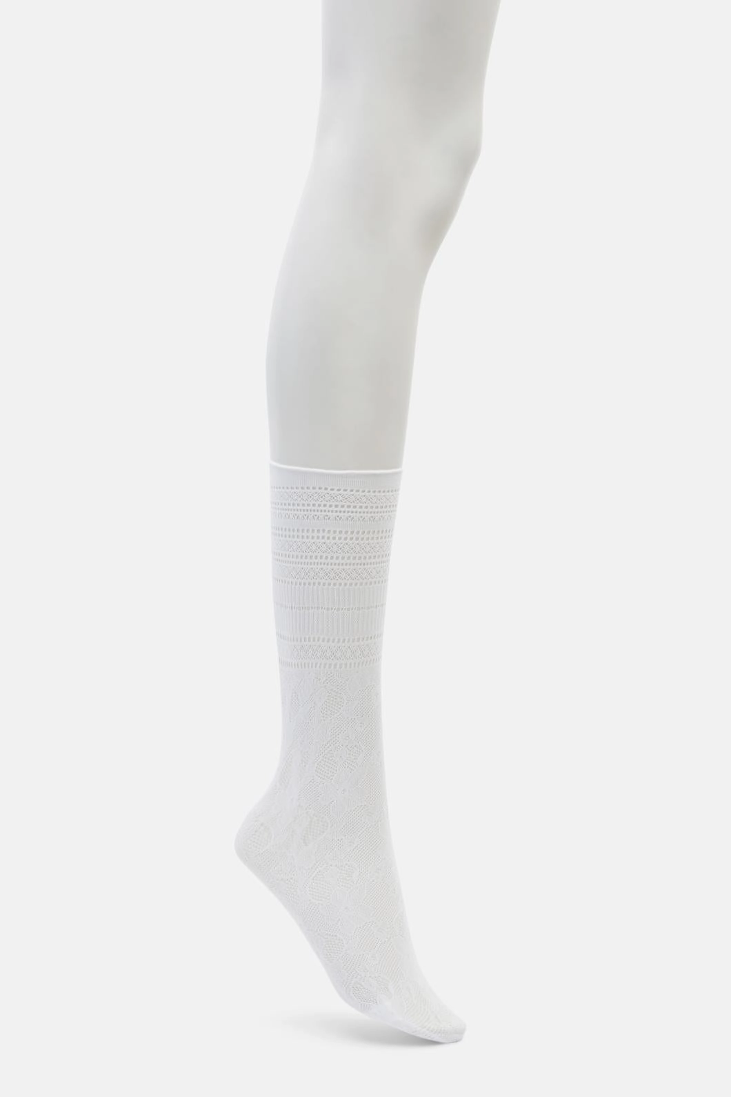 White Multi Lace Socks