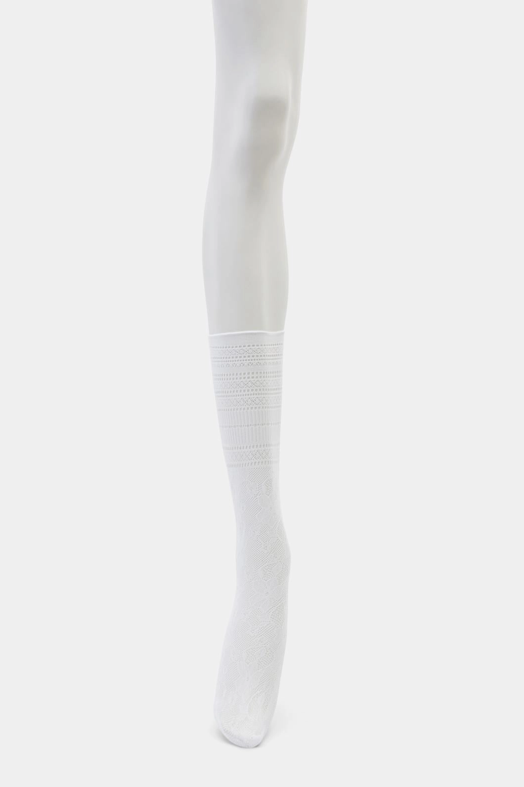 White Multi Lace Socks