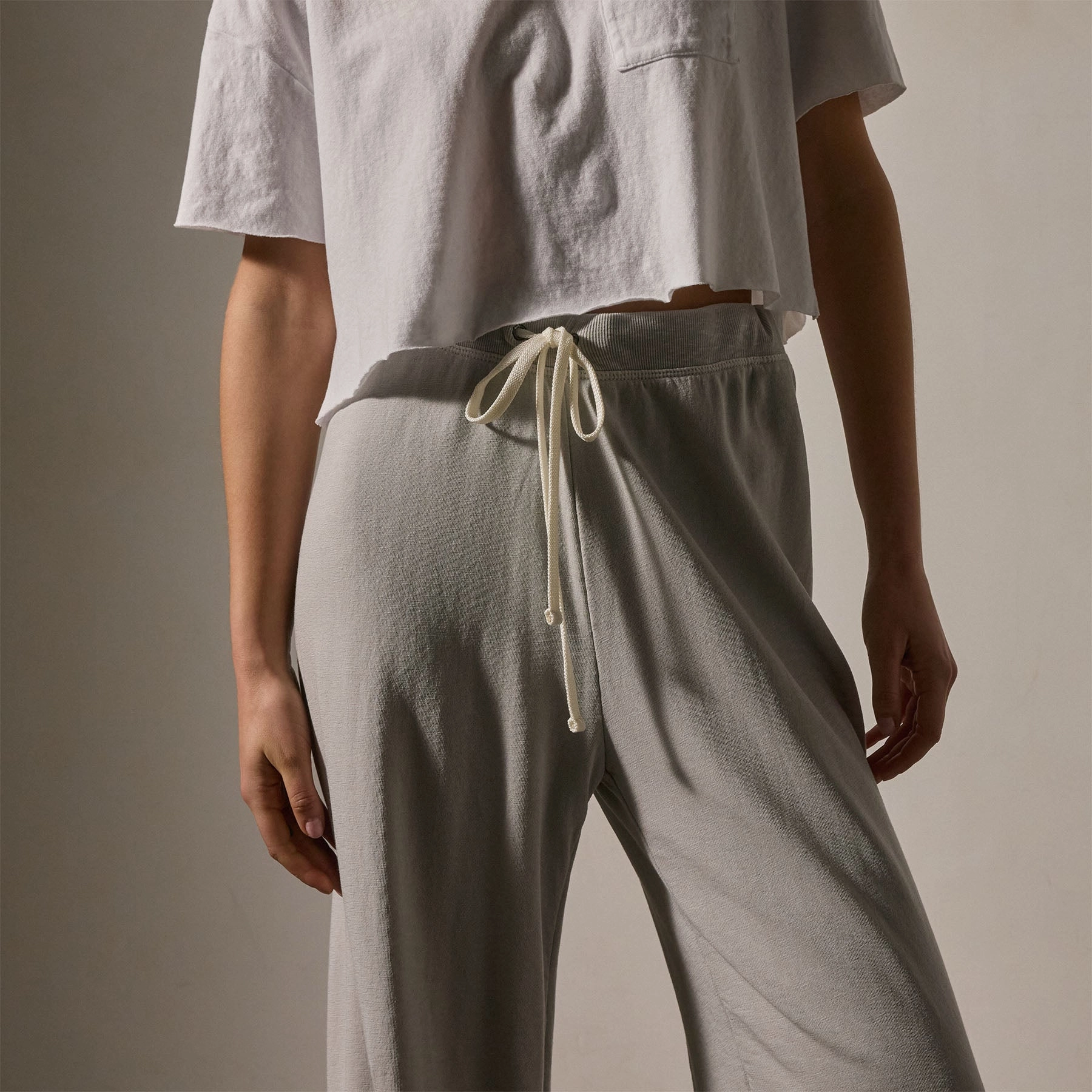 Wide Leg Sweatpant - Salt Pigment