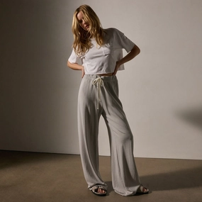 Wide Leg Sweatpant - Salt Pigment