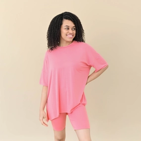 Women’s Biker Short Set in Guava
