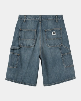 Women’s Brandon Single Knee Short | Blue (dark used wash)