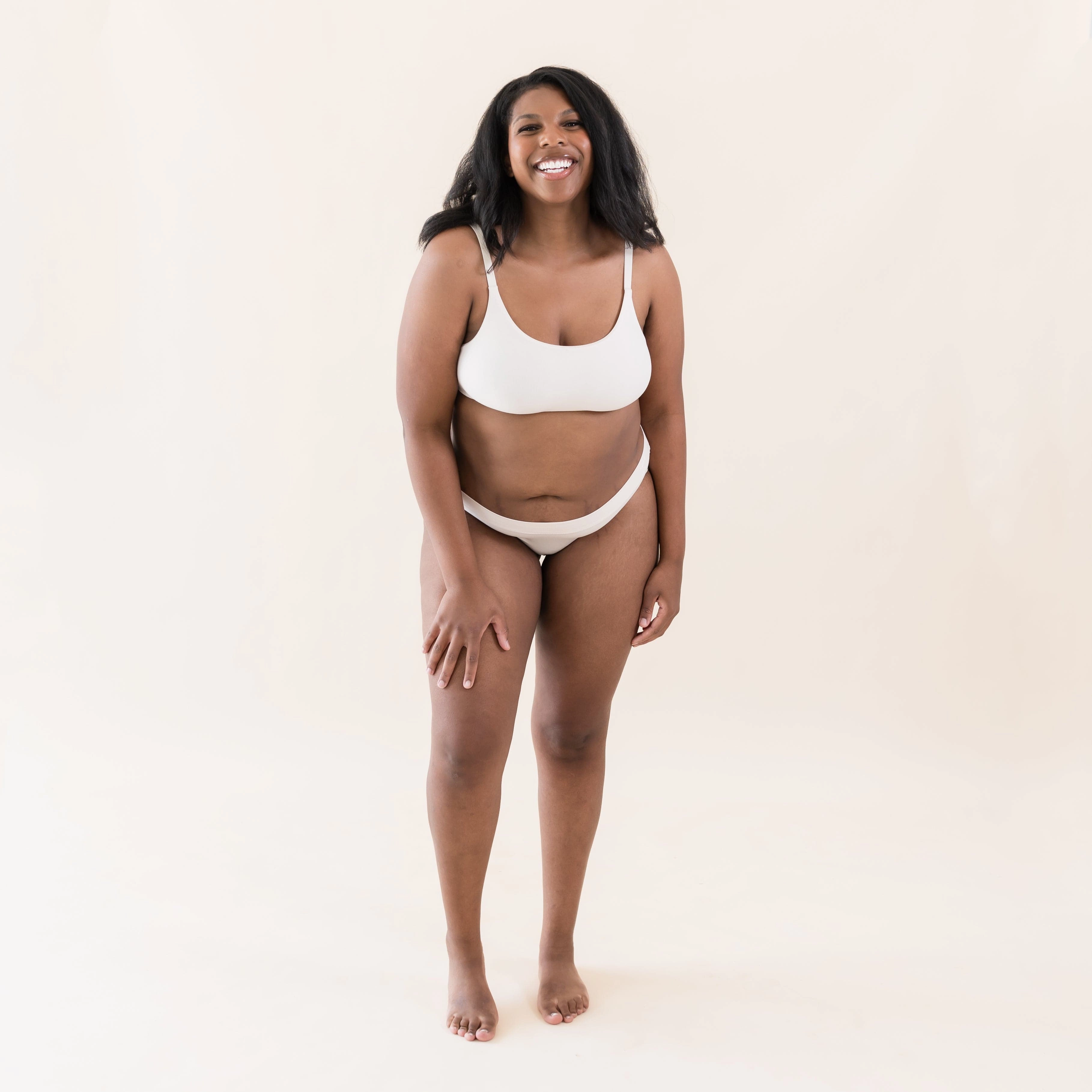 Women's Scoop Neck Bralette in Blonde