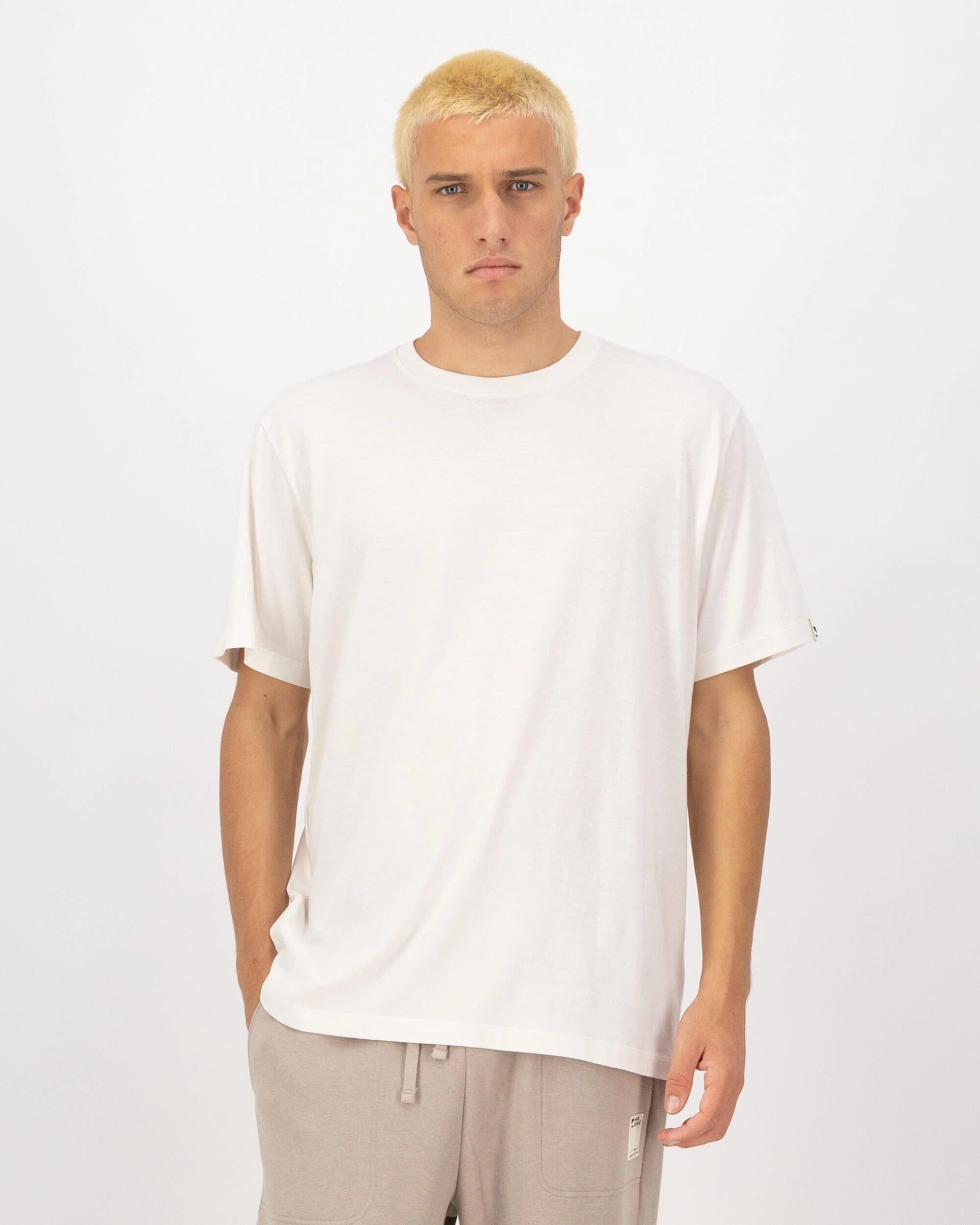Yonder Merino Organic Cotton T-Shirt - Vintage White